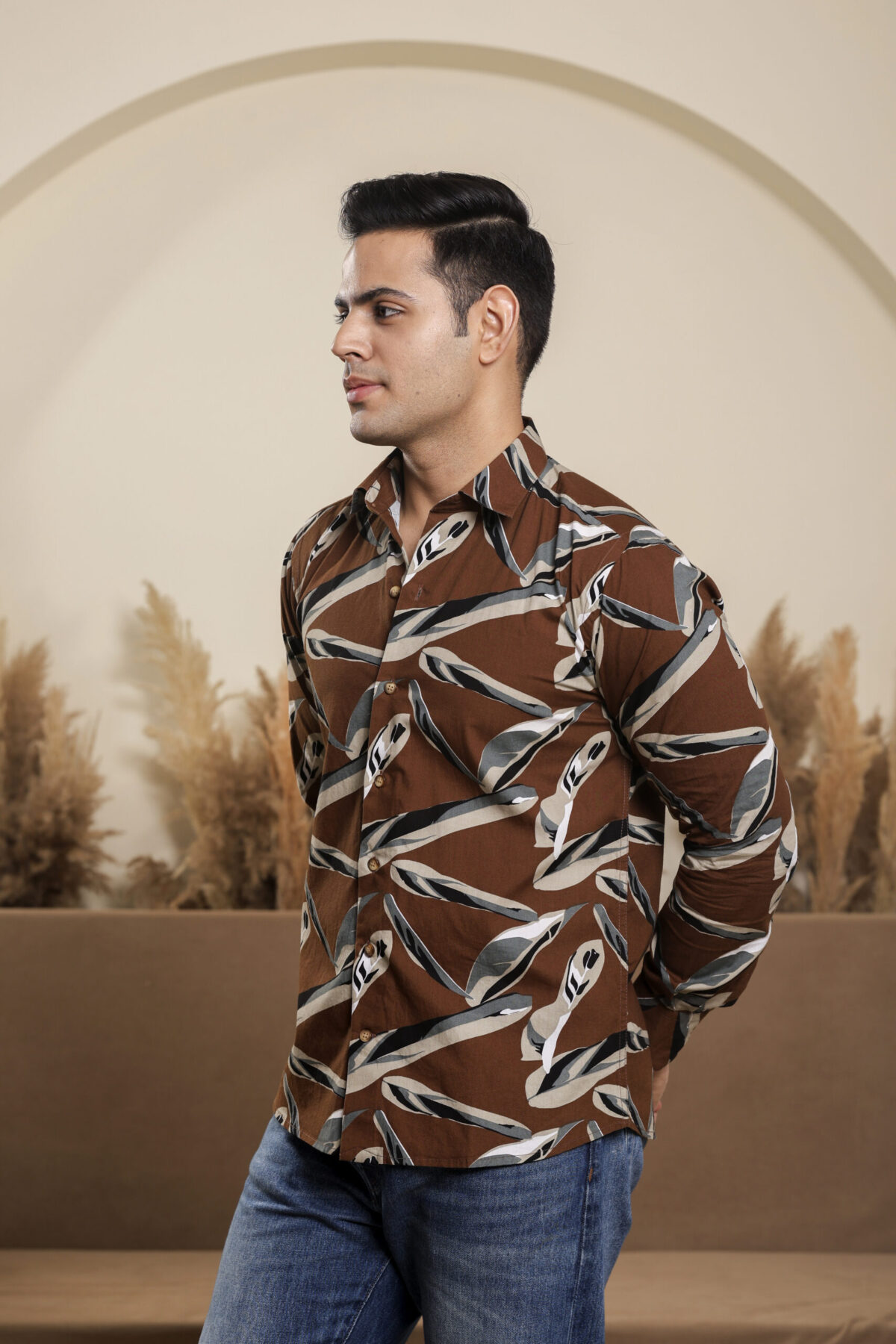 Tropical Brown Shirt