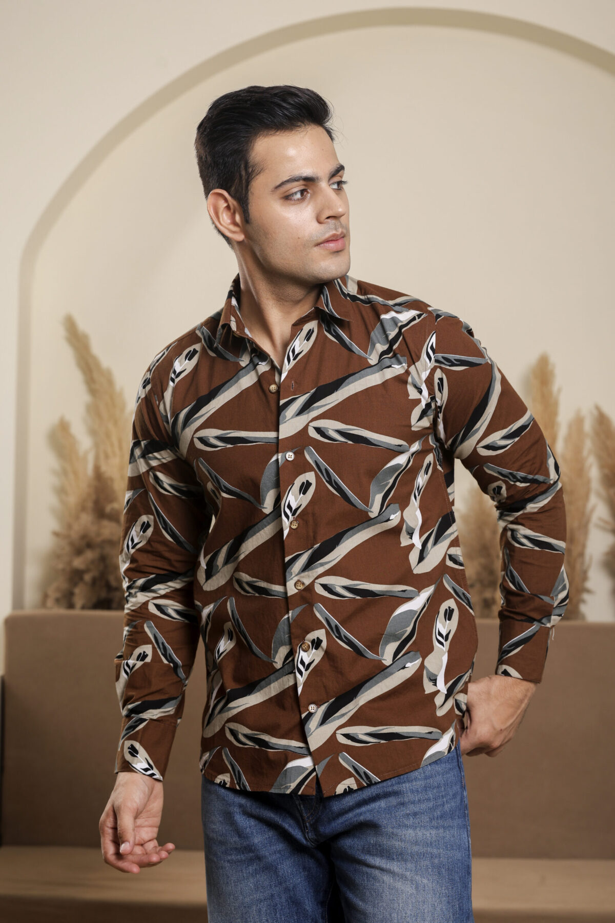 Tropical Brown Shirt