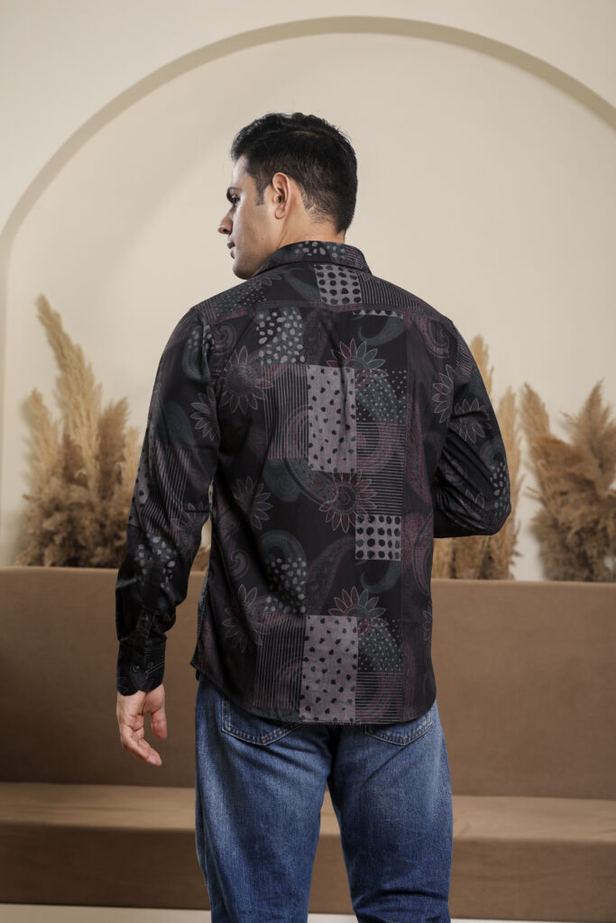 ajrakh shirt for men